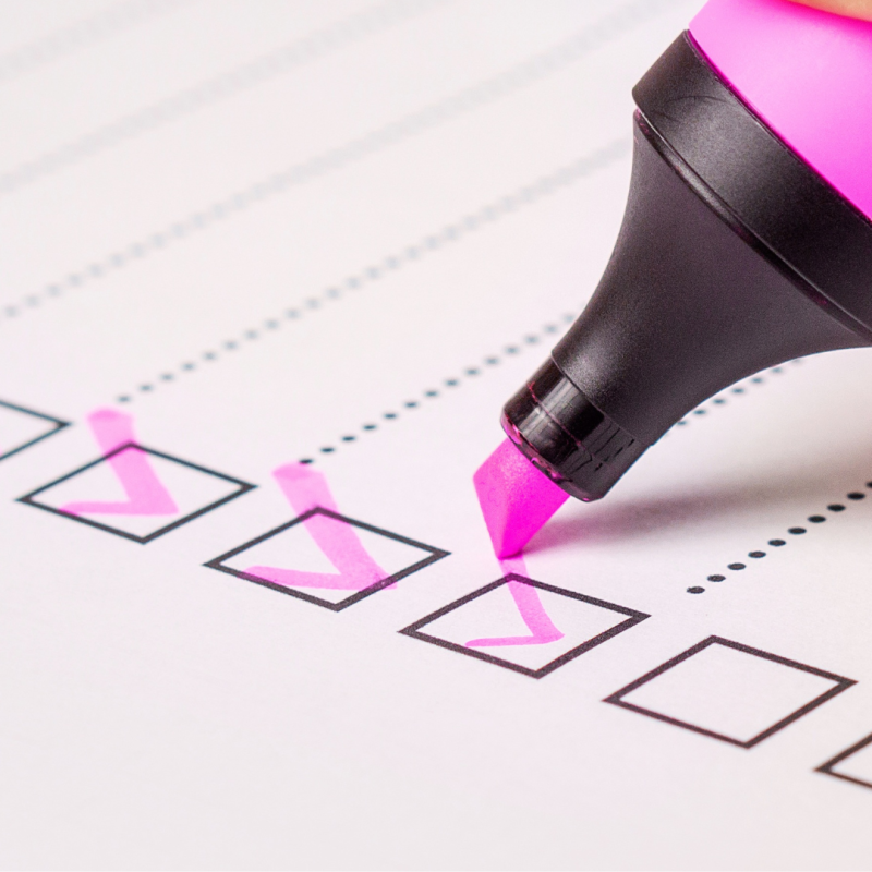Landscape Project Checklist